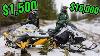 Cheap Vs Expensive Snowmobile In The Backcountry