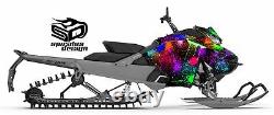 SKI-DOO Summit Freeride Gen 4 850 sled graphic wrap Wet Paint FRONT ONLY KIT