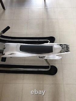 Ski Doo Freeride Outer Edge Downhill Kids Toy Sled WithPull Along Rope White & Blk