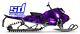 Ski-doo Gen 4 850 600 Summit Freeride Sled Wrap Decal Kit Purple Galaxy Full