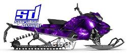 Ski-Doo Gen 4 850 600 Summit Freeride Sled Wrap Decal Kit Purple Galaxy FULL
