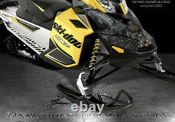 Ski-doo Xp Rev Renegade 08-12 The Outlaw Yellow Hood Graphics Only Free Ride